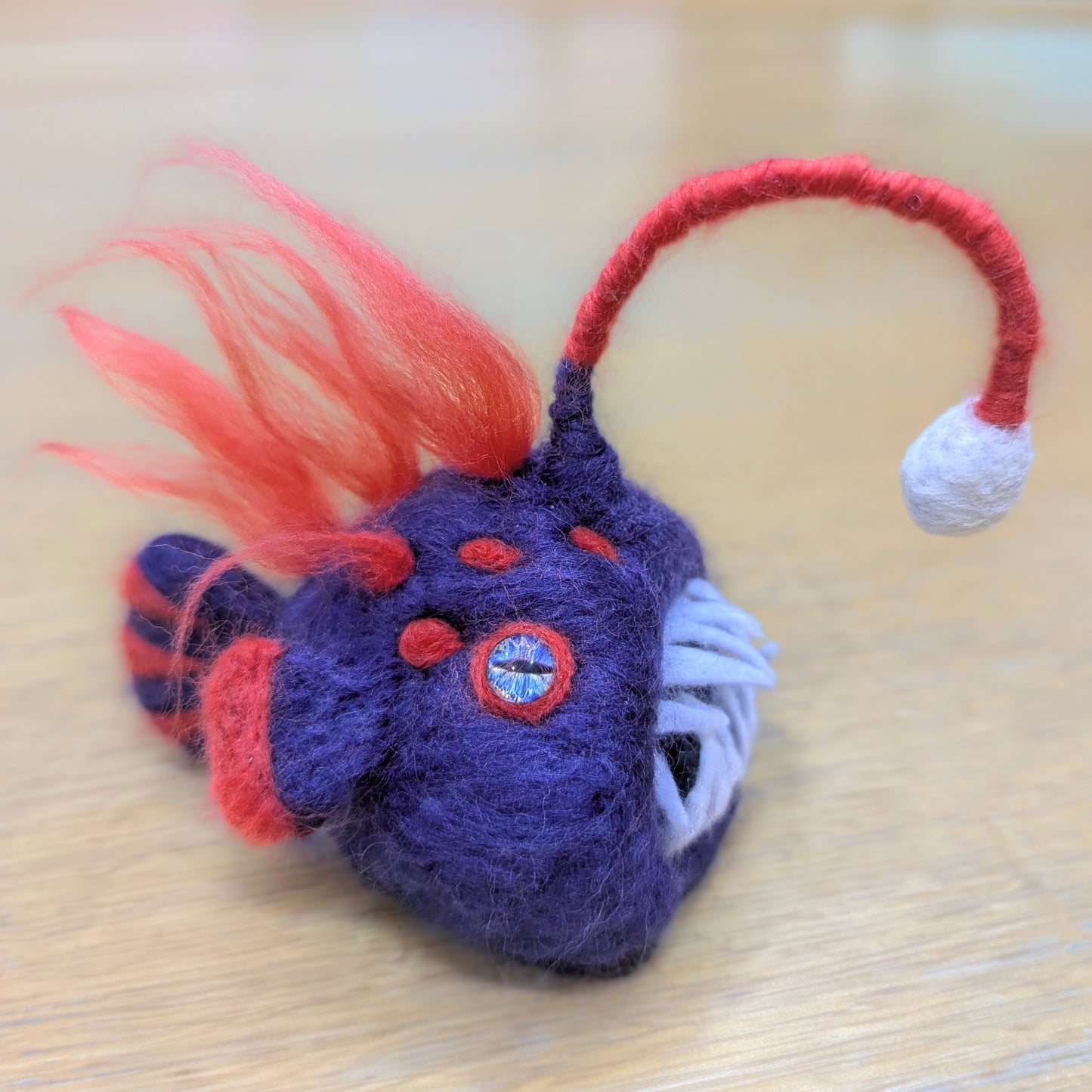 Needle Felted Anglerfish with Stacey