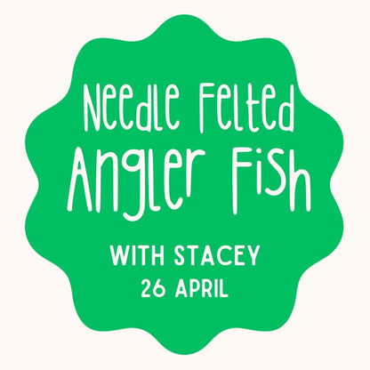 Needle Felted Anglerfish with Stacey