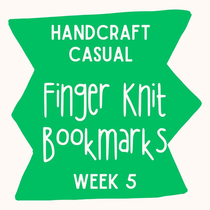Homeschool Handcraft Club | Finger Knit Bookmarks