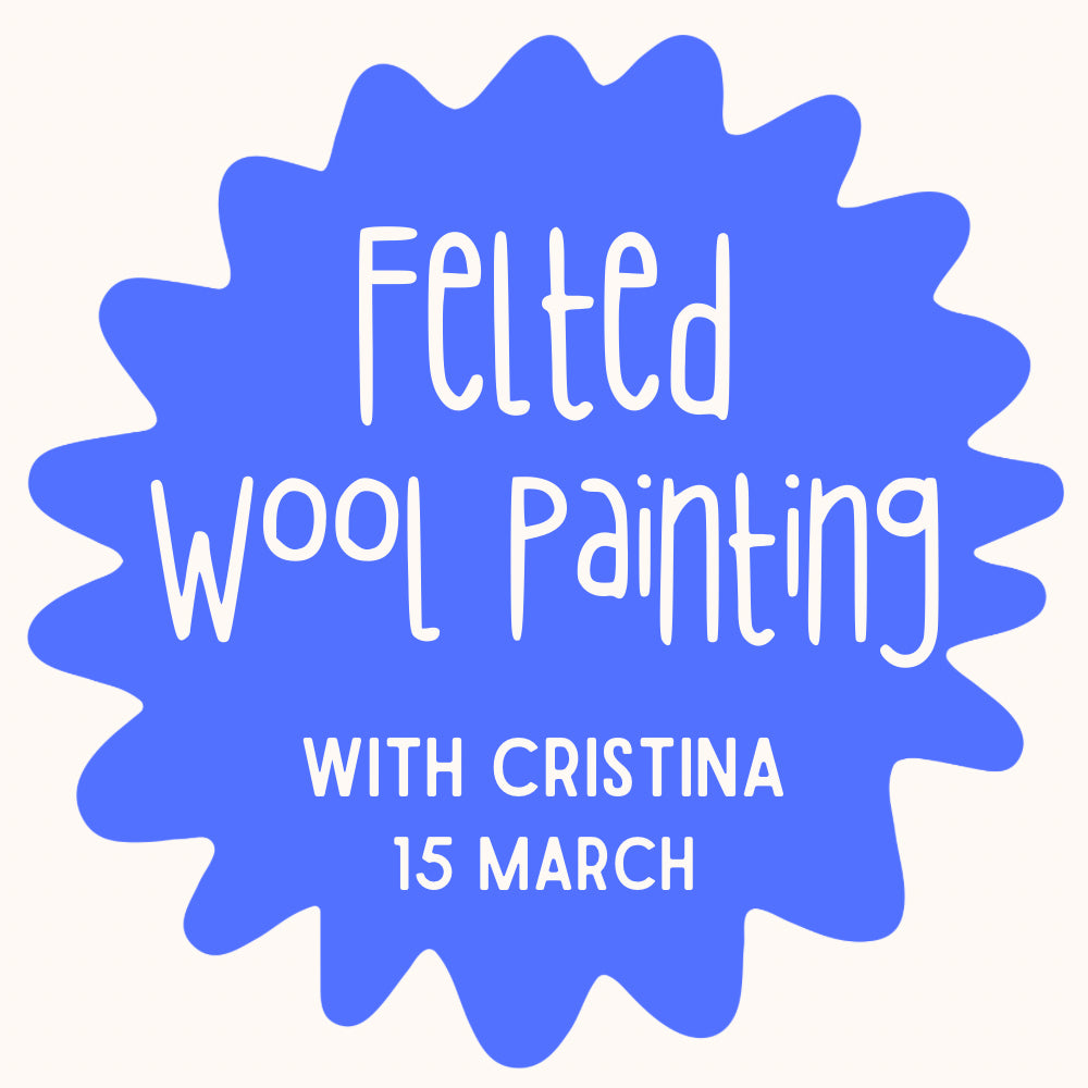 Needle Felted Wool Painting with Cristina