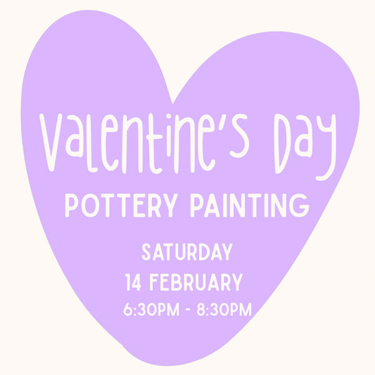 Valetine's Day Pottery Painting