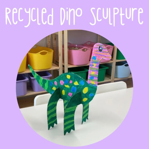 Recycled Dino Sculpture